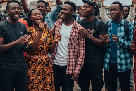 File Image of youth in Kenya, generated with AI.